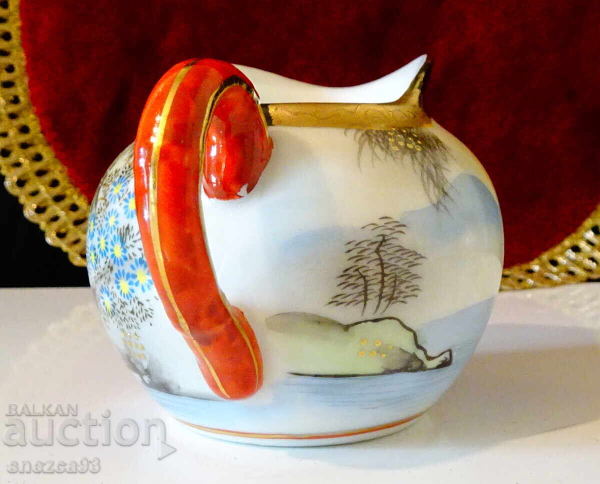 Παράδοση Κανά, κανάτα ιαπωνικής πορσελάνης Satsuma, χρυσός