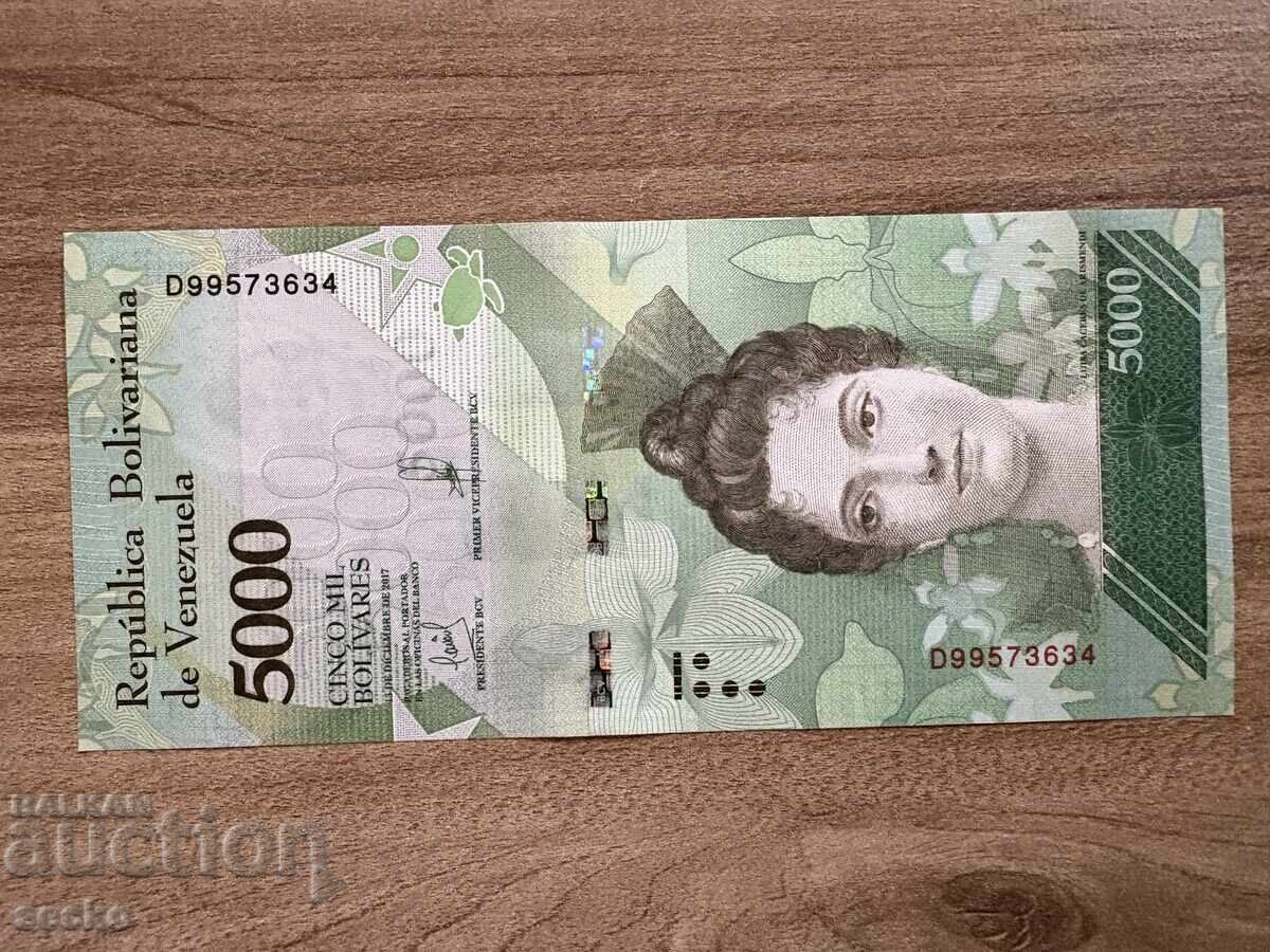Venezuela - 5000 bolívares (2017) UNC