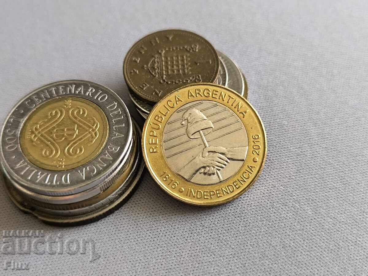 Монета - Аржентина - 2 песо (юбилейна) | 2016г. с цена 5.75 лв. | € 2.94 Монета - Аржентина - 2 песо (юбилейна) | 2016г. с цена 5.75 лв. | € 2.94