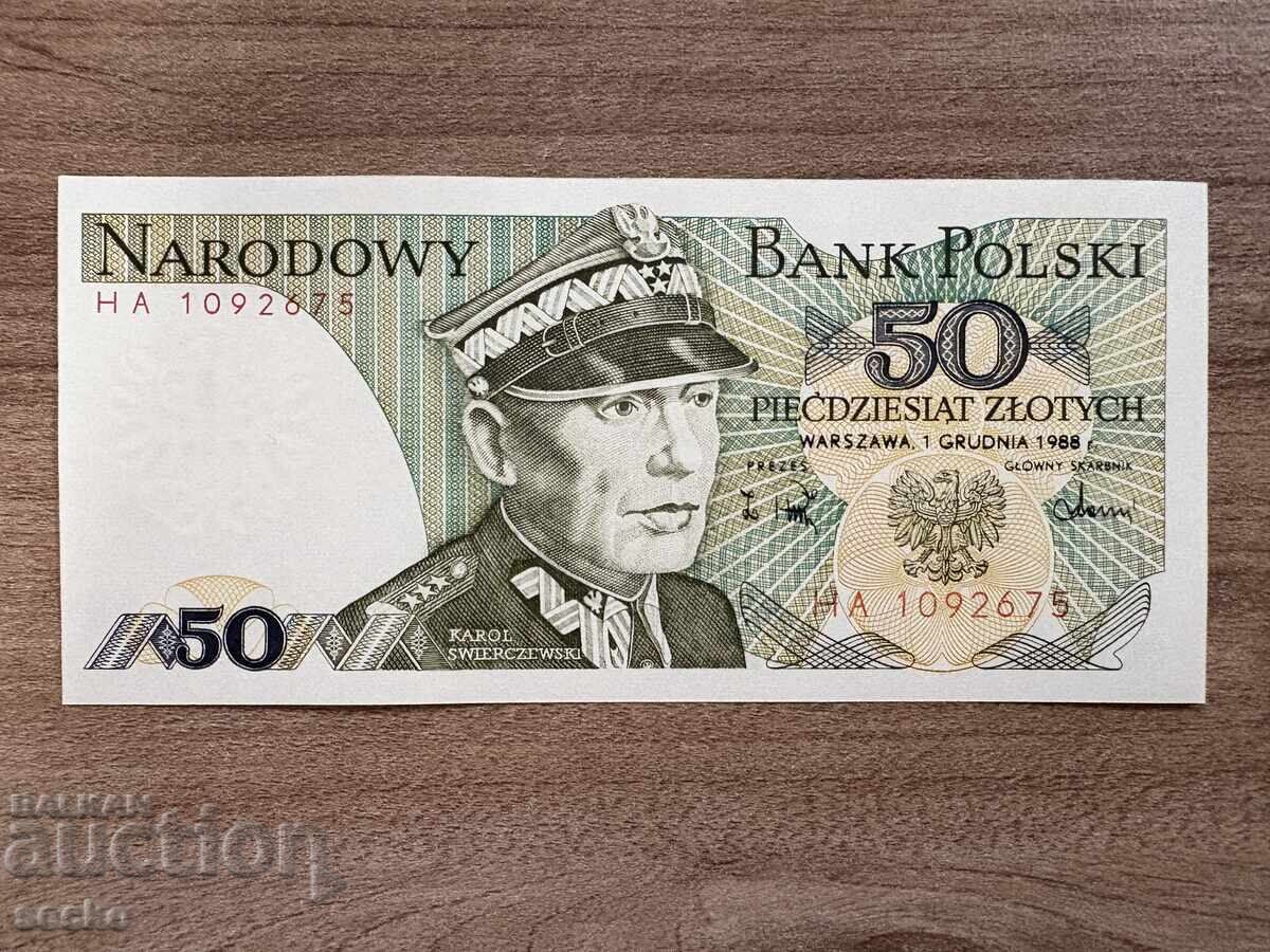 Полша - 50 злоти (1988) UNC