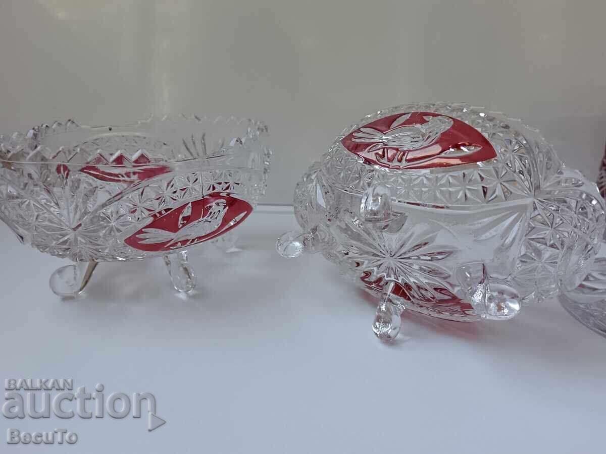 Complete lead crystal whisky service set, Hofbauer, like new - 5