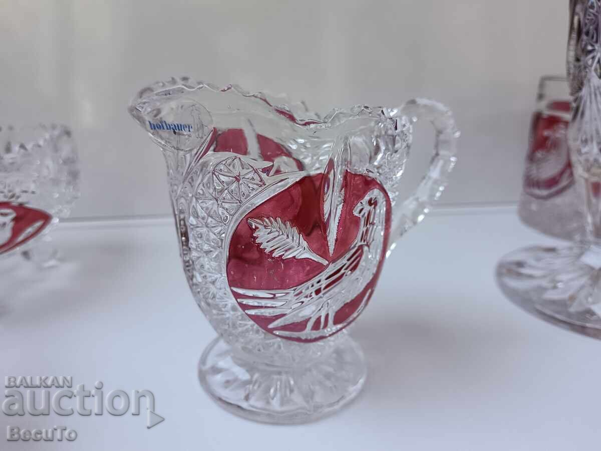 Complete lead crystal whisky service set, Hofbauer, like new - 6