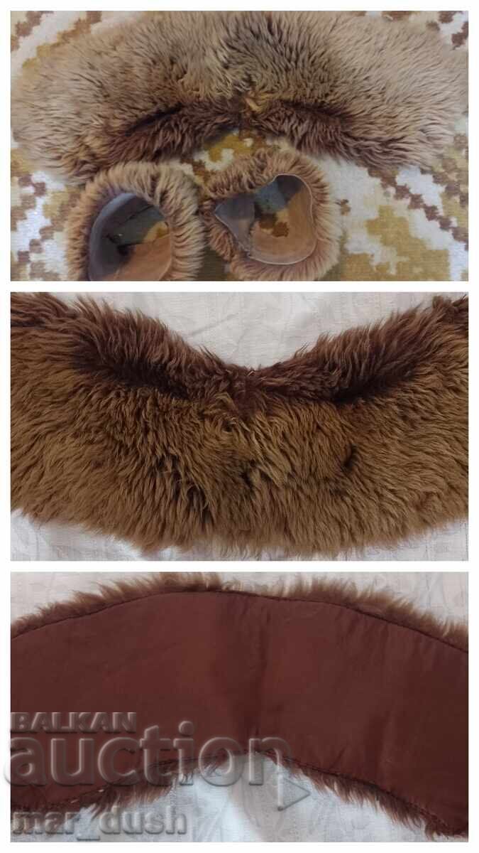 Leather jacket and cuffs