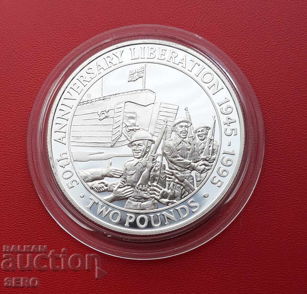 Остров Гърнси-2 паунда 1995-50 г. от края на II-та св.война с цена 108.00 лв. | € 55.22 Остров Гърнси-2 паунда 1995-50 г. от края на II-та св.война с цена 108.00 лв. | € 55.22