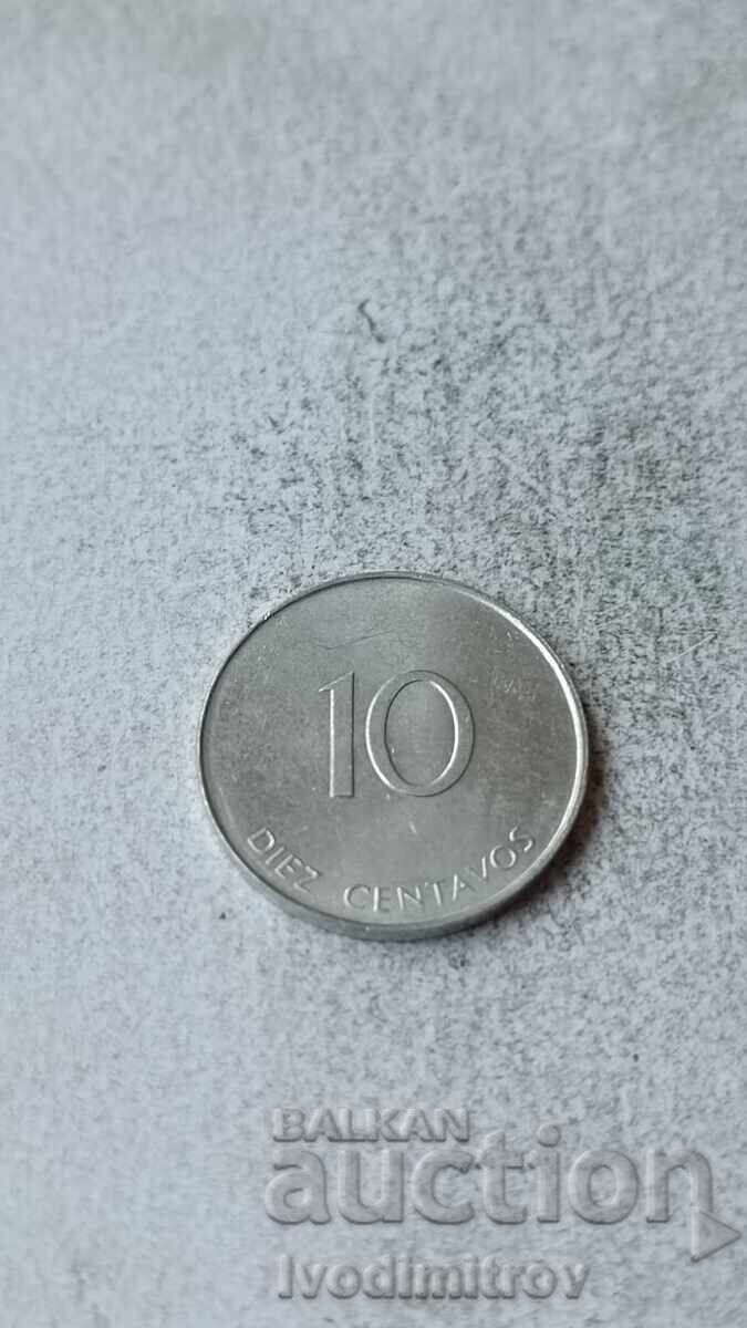 Куба 10 центавос 1988