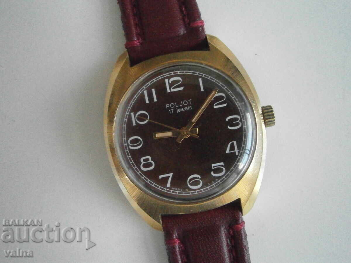 POLJOT, cal. 2614, 17 rubine, URSS. Foarte bine conservat!