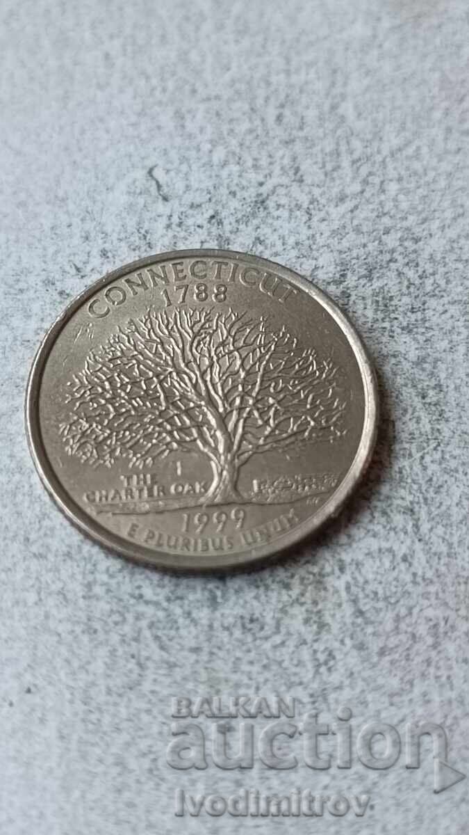 ΗΠΑ 25 σεντς 1999 P Κονέκτικατ