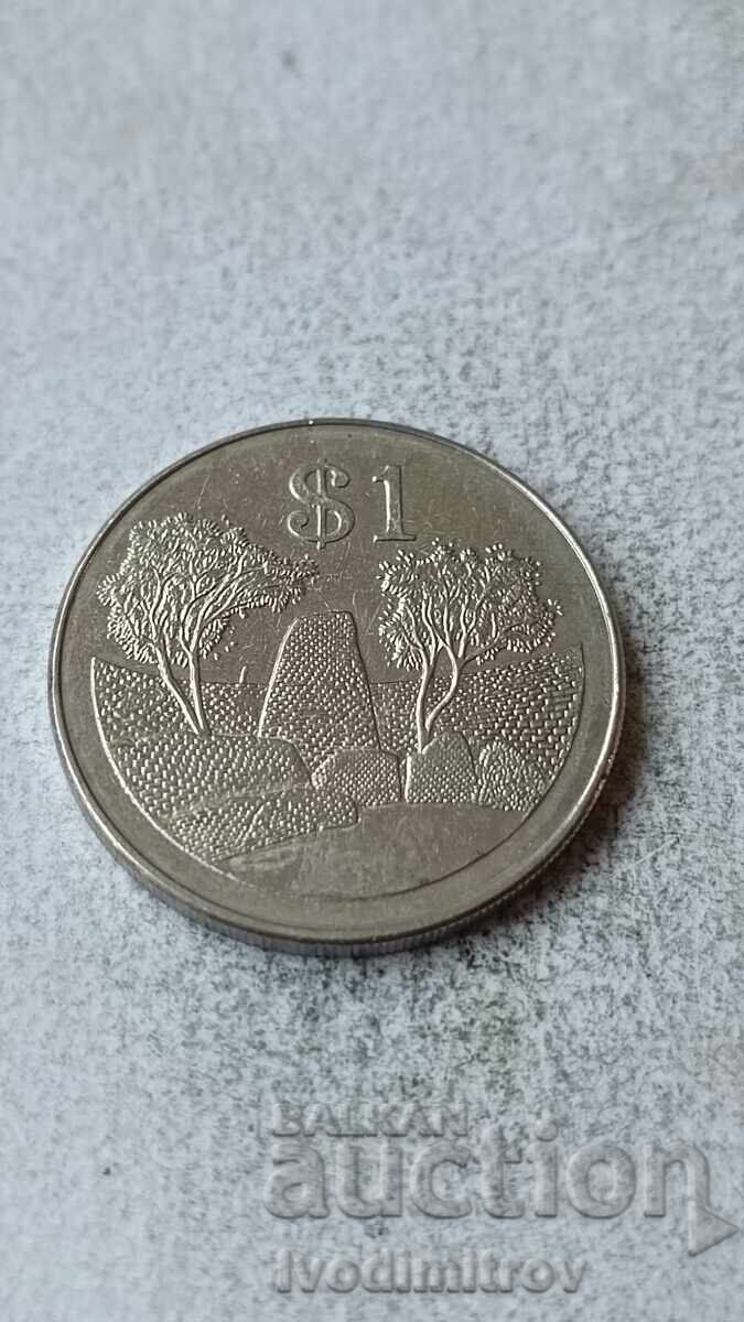 Zimbabwe 1 dolar 2001 Zimbabwe 1 dolar 2001