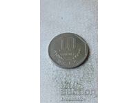Costa Rica 10 Colones 1992