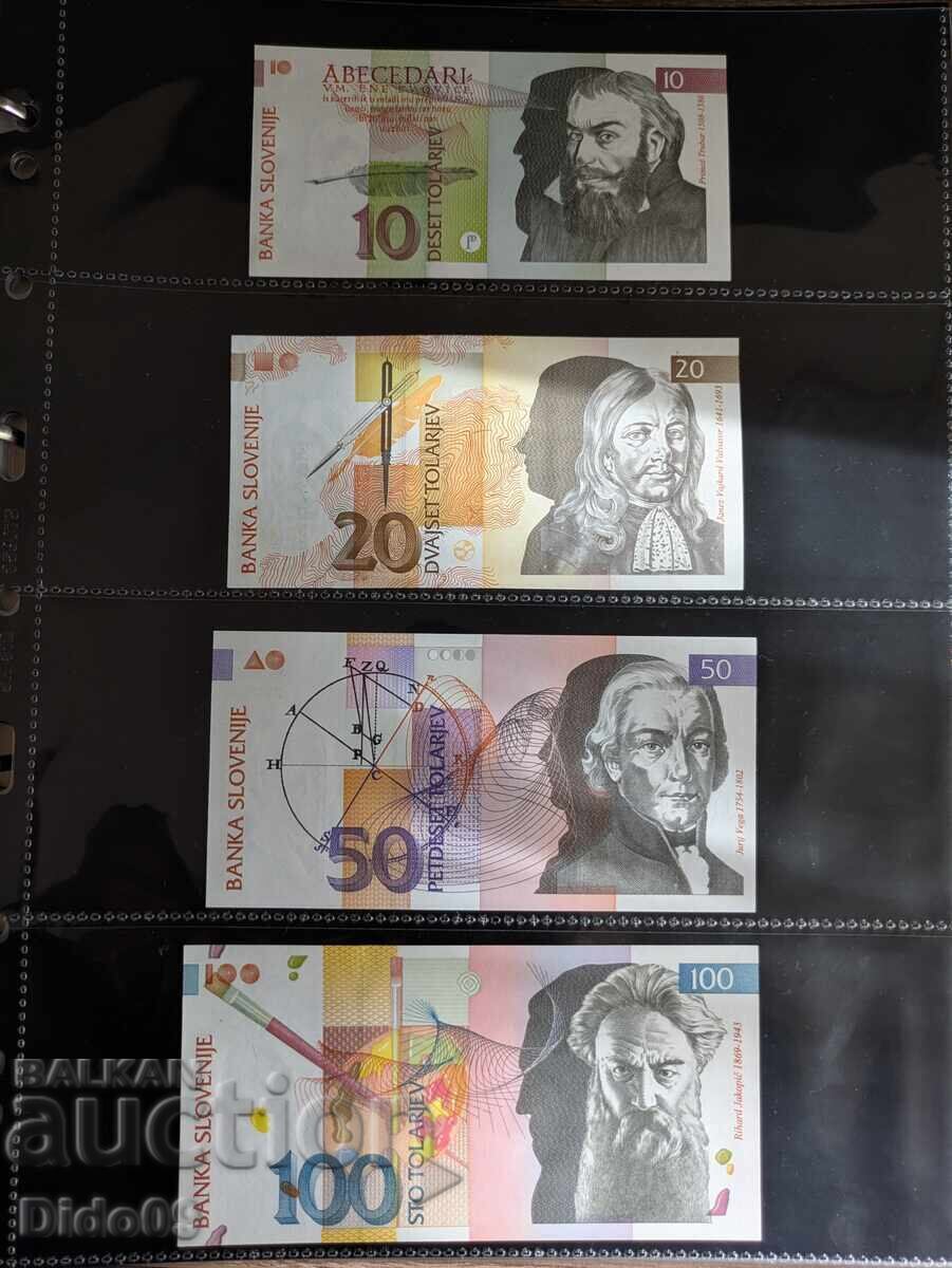 Lot bancnote Slovenia 1991 cu preț 180.00 BGN | € 92.03
