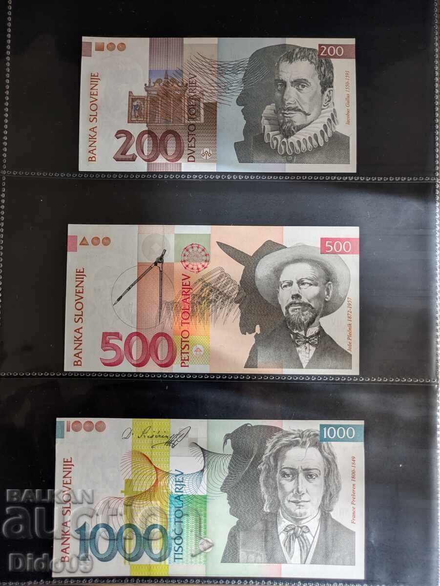 Lot bancnote Slovenia 1991 Lot bancnote Slovenia 1991
