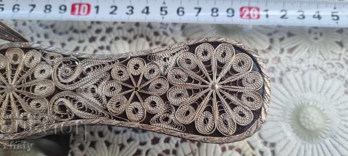 Παλιά τελετουργικά φιλικράνα παπούτσια (filigrana nalmi) - 6 Παλιά τελετουργικά φιλικράνα παπούτσια (filigrana nalmi) - 6