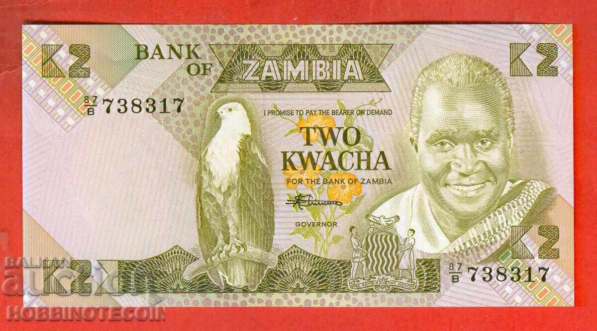 ZAMBIA ZAMBIA 2 Kwacha emisiune - issue 1988 NOU UNC