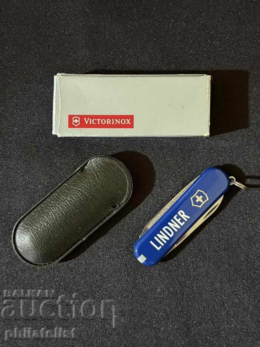 Аукцион Швейцарски джобен нож Victorinox 58 мм тъмносиньо , ново