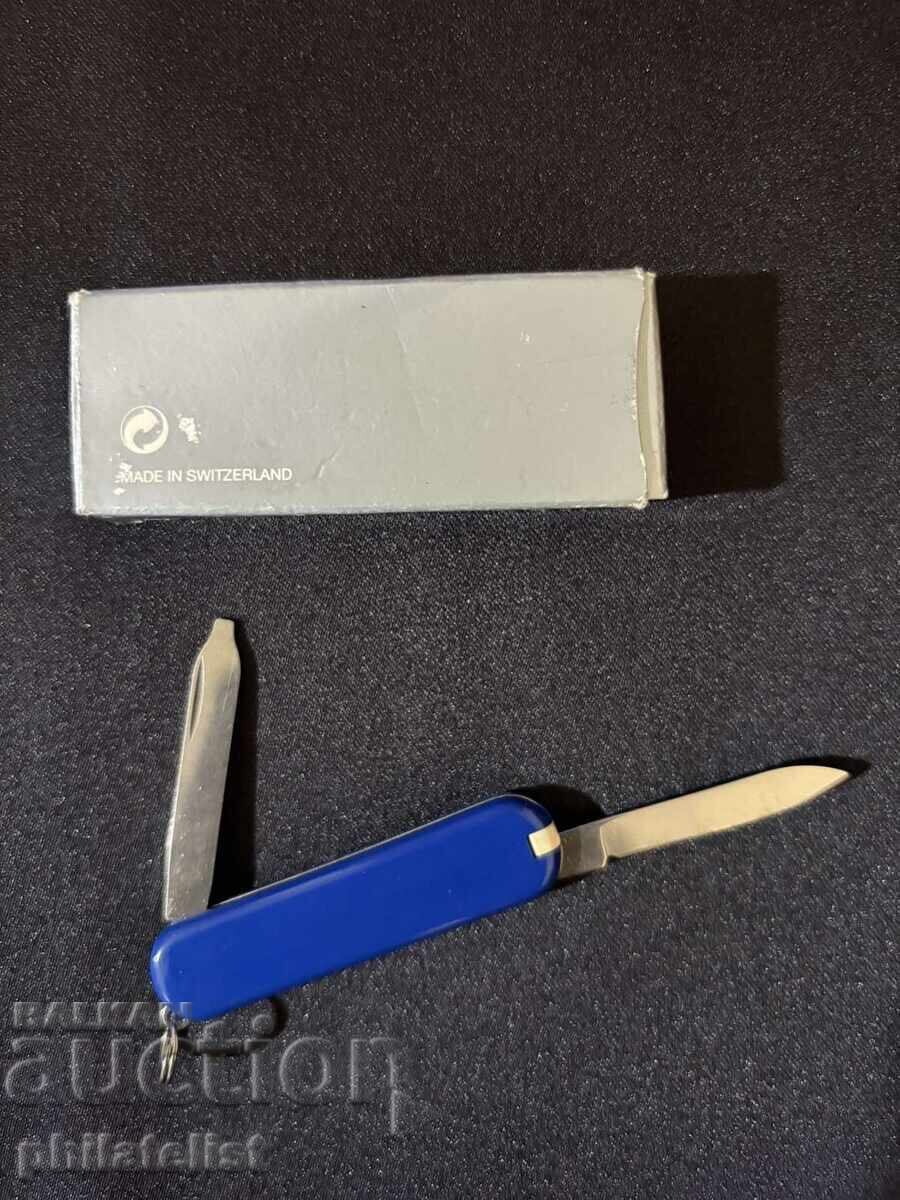 Swiss Victorinox Pocket Knife 58 mm Dark Blue, New - 7
