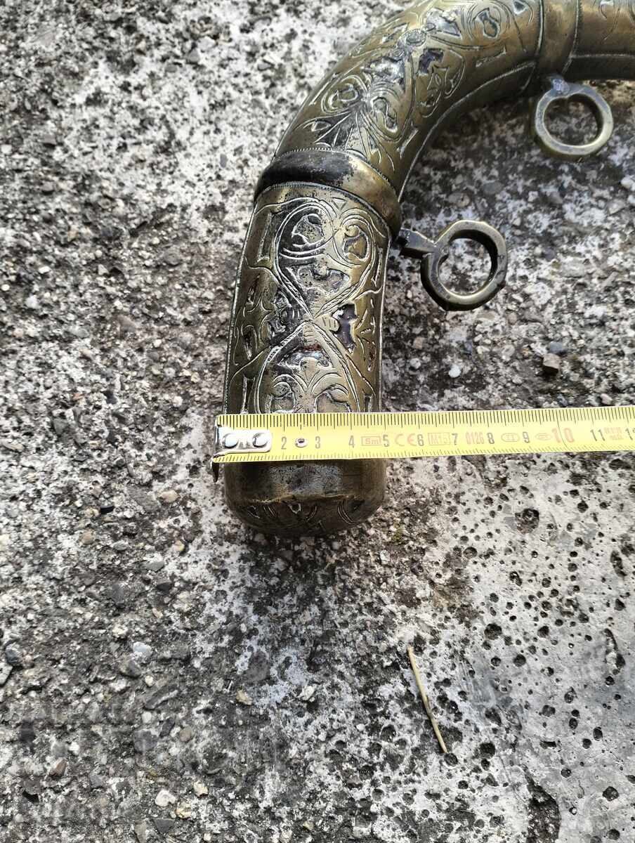 Mare butoiaș de alamă pentru praf de pușcă - 6