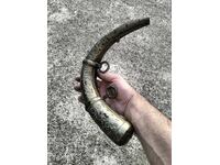 Mare butoiaș de alamă pentru praf de pușcă