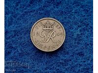 6 Pence Great Britain 1949