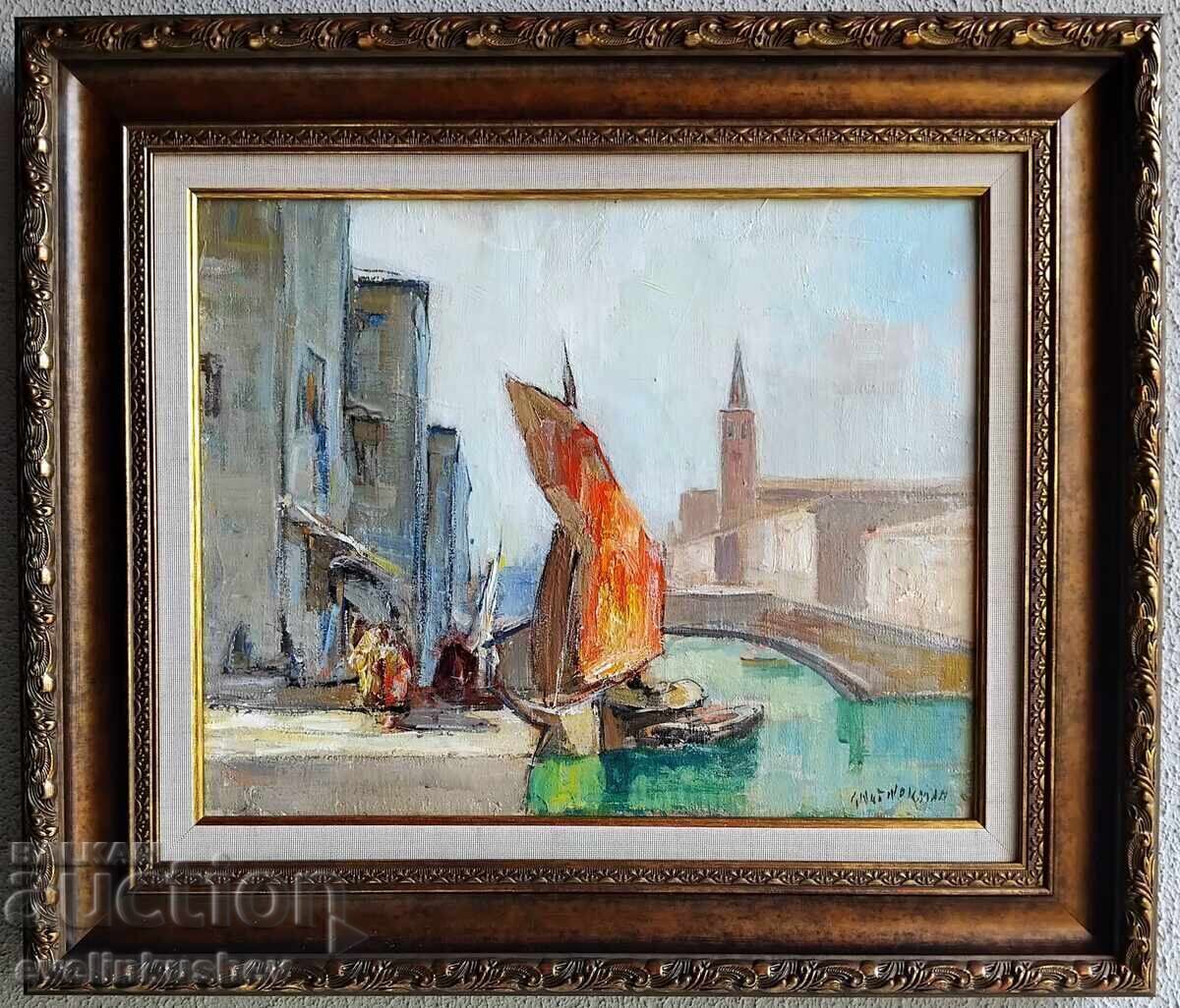 Tablou în ulei pictat cu vopsele de ulei pe pânză cu preț 790.00 BGN | € 403.92 Tablou în ulei pictat cu vopsele de ulei pe pânză cu preț 790.00 BGN | € 403.92