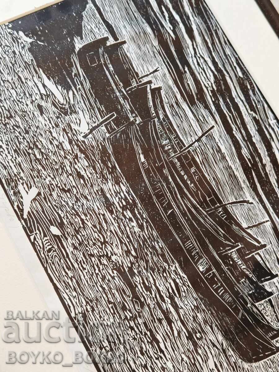 Painting Graphics by Artist Stefan Stefanov (1941-2012) - 5