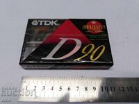 NOUĂ CASSETĂ AUDIO - TDK D90, casetă, casetofon