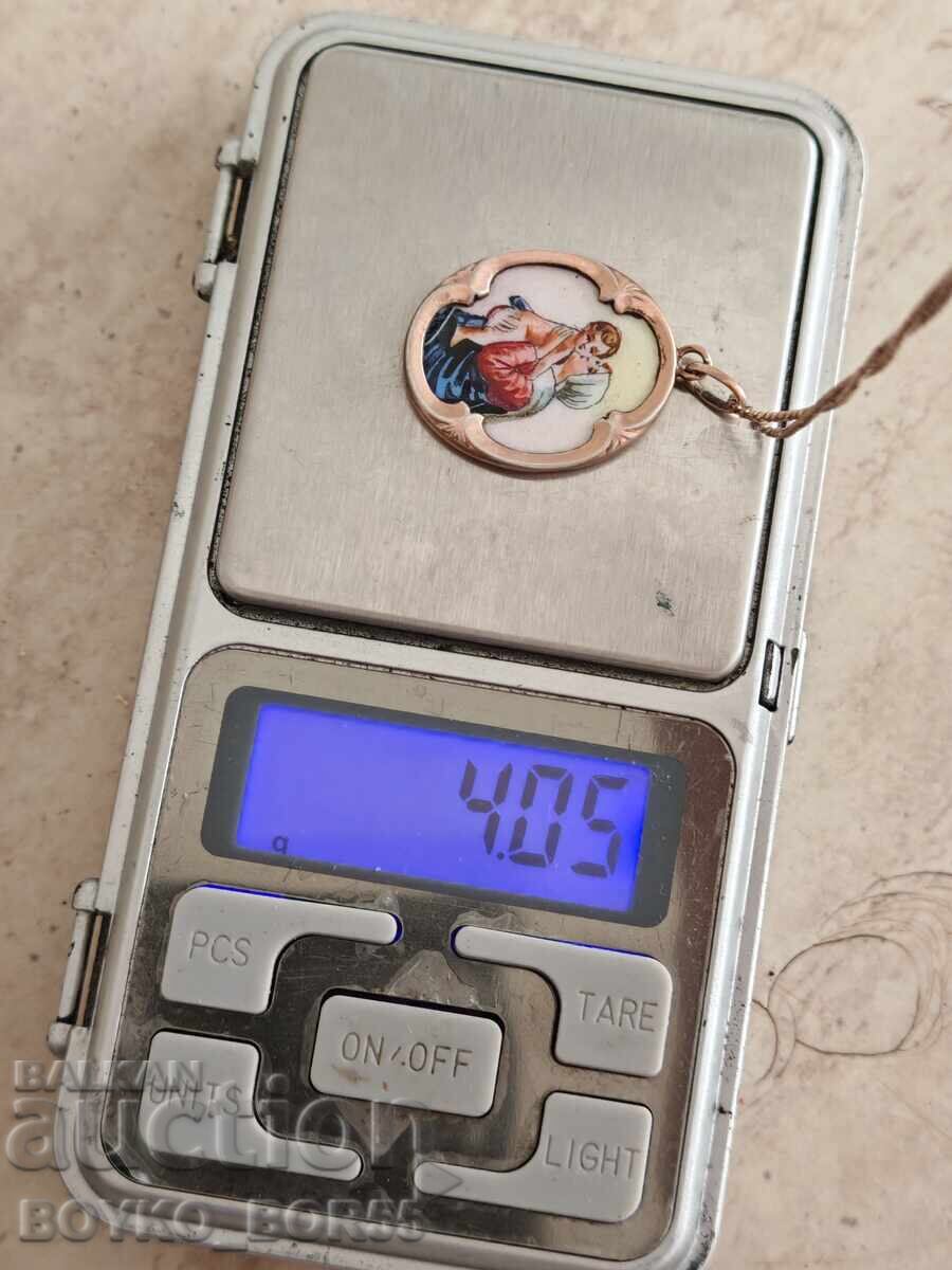 Παλαιό Ασημένιο Επιχρυσωμένο Βουλγαρικό Βασιλικό Μετάλλιο με Σμάλτο - 7