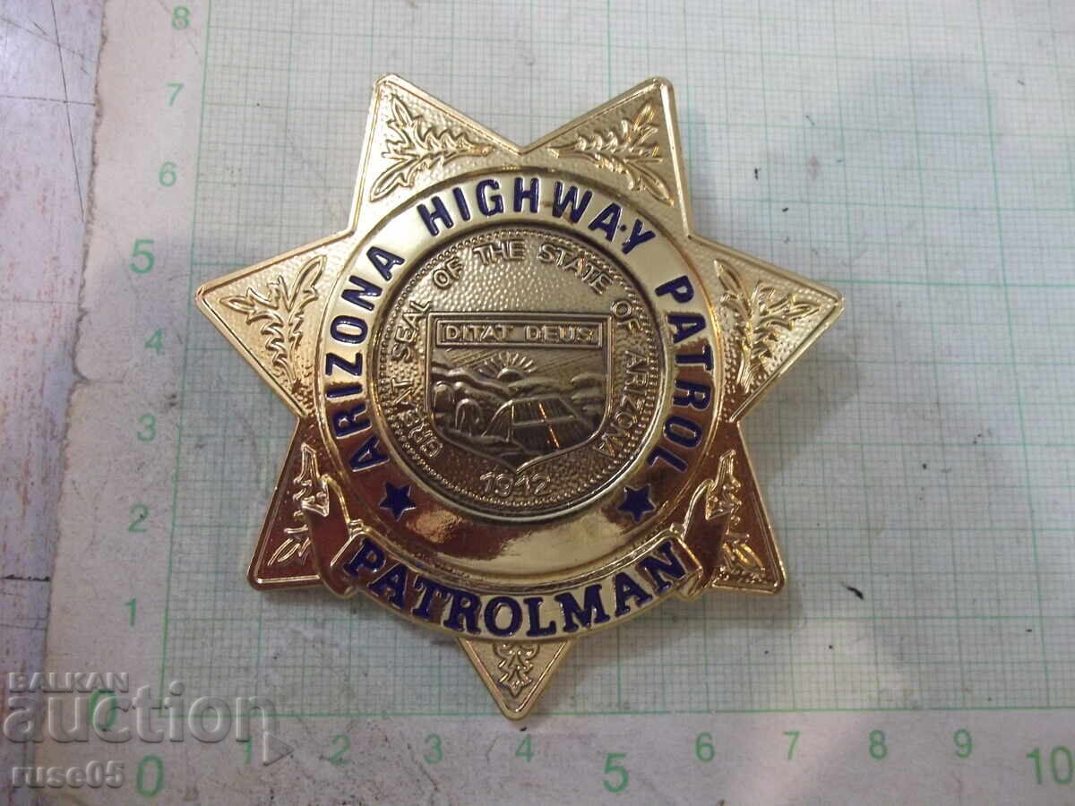 Arizona Highway Patrol Badge - Gold Patrol Officer with price 40.00 BGN | € 20.45 Arizona Highway Patrol Badge - Gold Patrol Officer with price 40.00 BGN | € 20.45