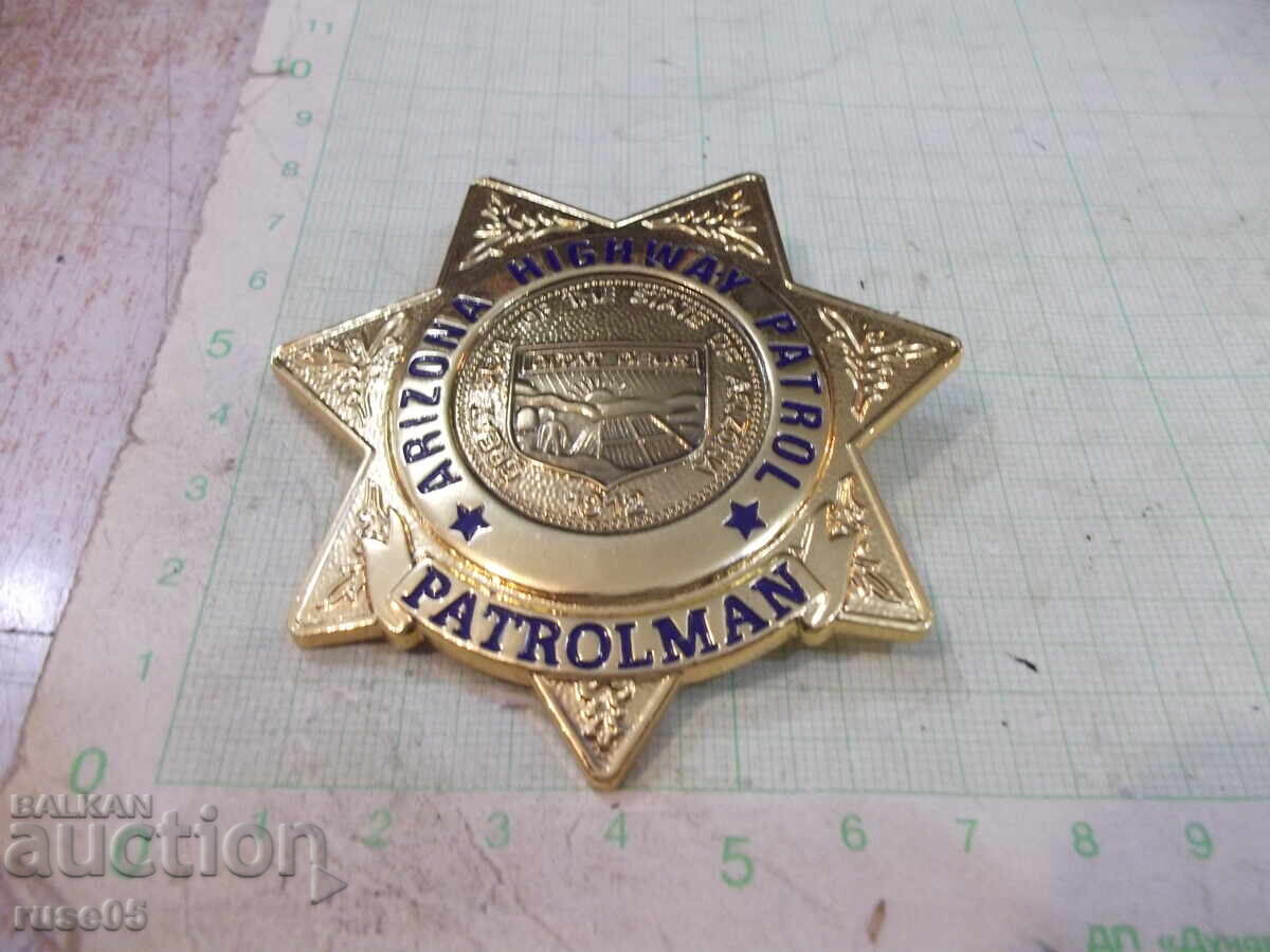 Auction Arizona Highway Patrol Badge - Gold Patrol Officer Auction Arizona Highway Patrol Badge - Gold Patrol Officer