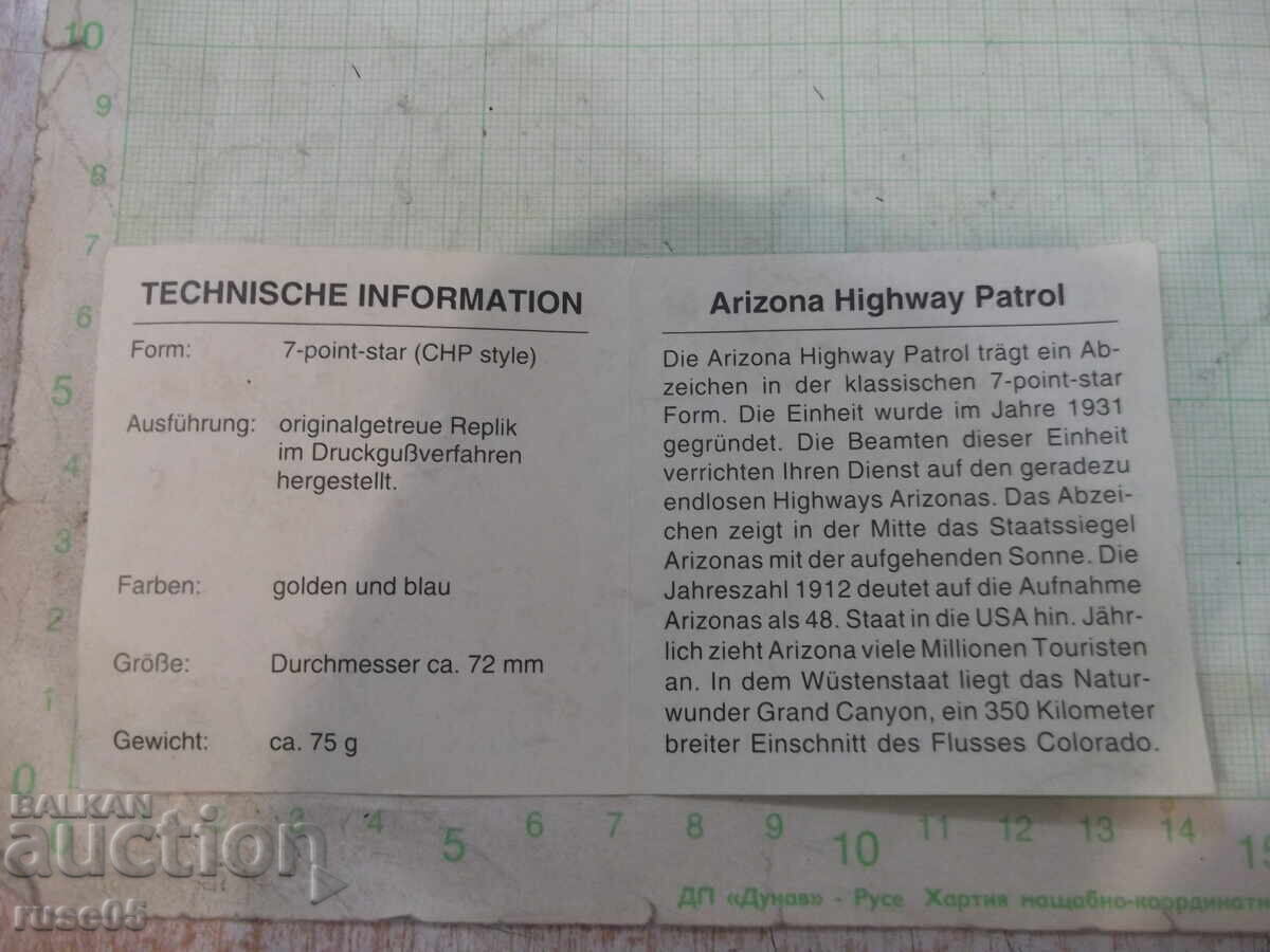 Arizona Highway Patrol Badge - Gold Patrol Officer - 7 Arizona Highway Patrol Badge - Gold Patrol Officer - 7