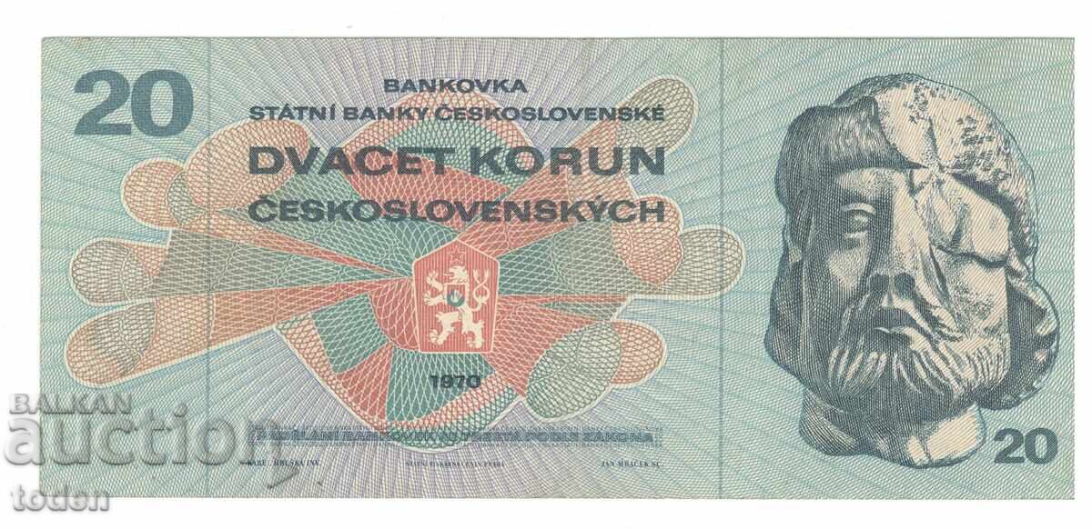 Czechoslovakia - 20 Korun - 1970 - P# 92b - Paper Czechoslovakia - 20 Korun - 1970 - P# 92b - Paper