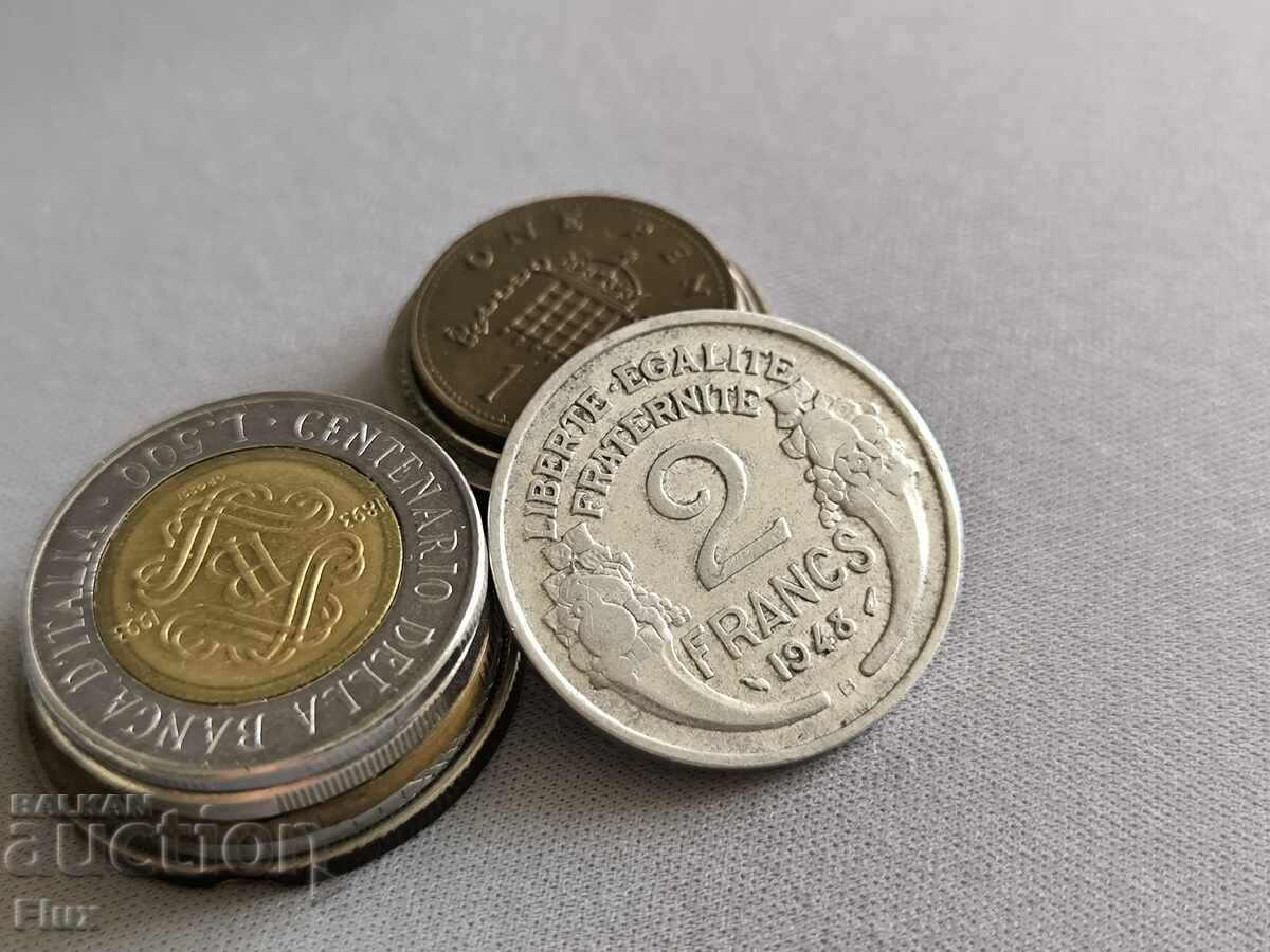 Coins - France - 2 francs 1948; series B