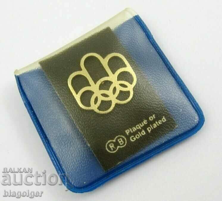 Επίχρυσο Ολυμπιακό Σήμα-Μόντρεαλ 1976-Επίσημο λογότυπο με τιμή 18.00 BGN | € 9.20