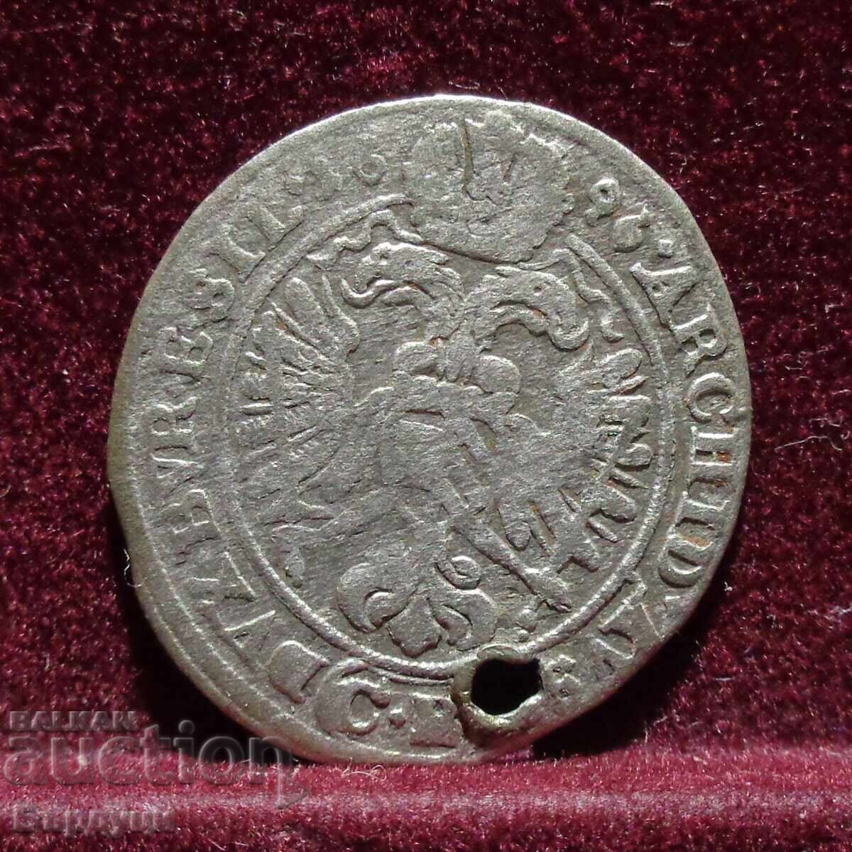 Silesia 3 Kreuzer Leopold I 1696 with price € 8.00 | 15.65 BGN