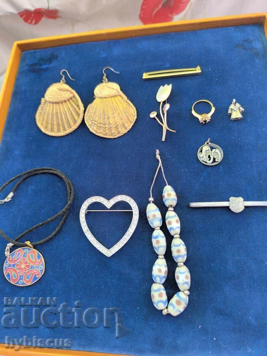 Lot of 10 imported Western European ornaments