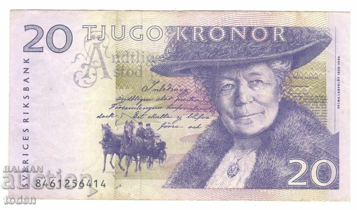 Σουηδία - 20 Κορώνες - 2008 - P# 63d - μικρό τύπος - Χαρτί Σουηδία - 20 Κορώνες - 2008 - P# 63d - μικρό τύπος - Χαρτί