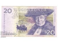 Sweden - 20 Kronor - 2008 - P# 63d - Small Type - Paper