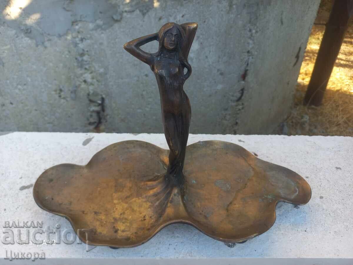 Veche statuetă din bronz, figură - 5