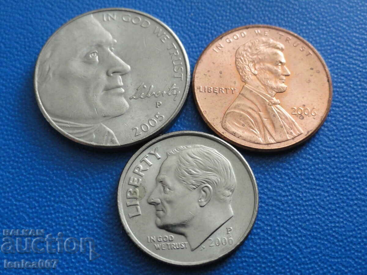 Auction  USA - Coins (3 pieces) 1