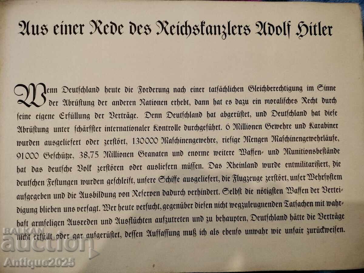 Licitație Carte germană originală din anii 1930 Licitație Carte germană originală din anii 1930