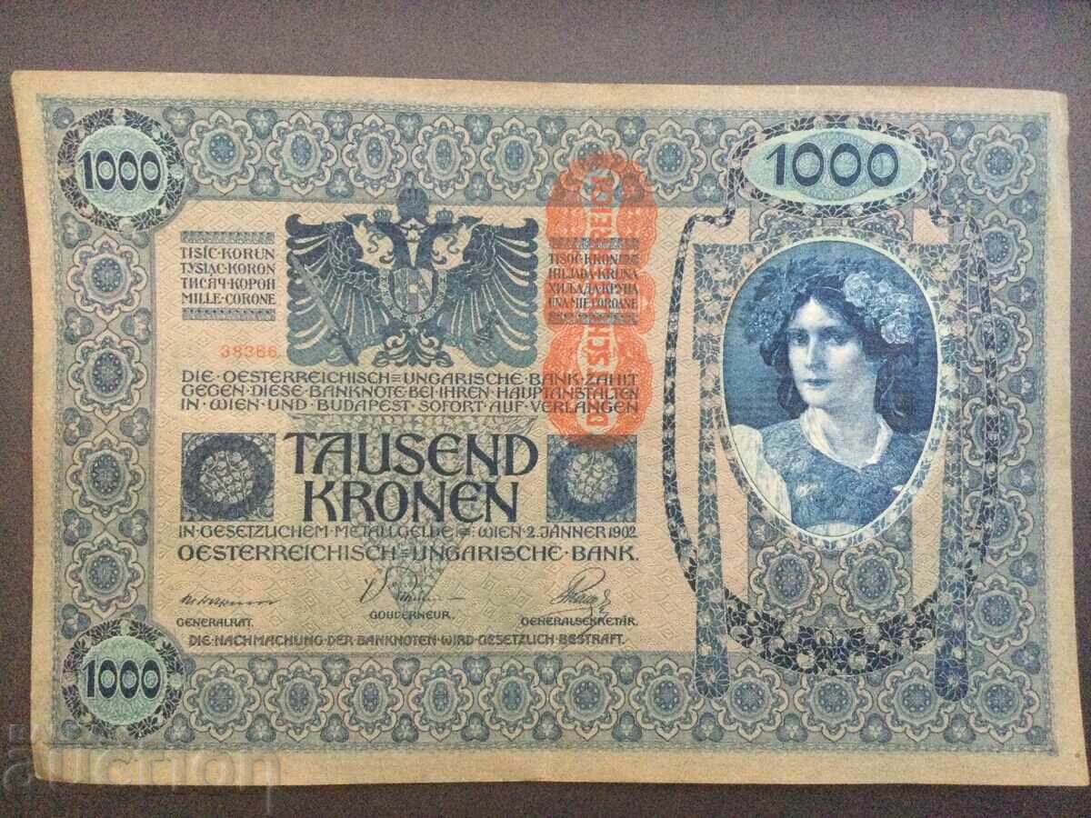 Austria-Hungary 1000 Kronen 1902 quality Austria-Hungary 1000 Kronen 1902 quality