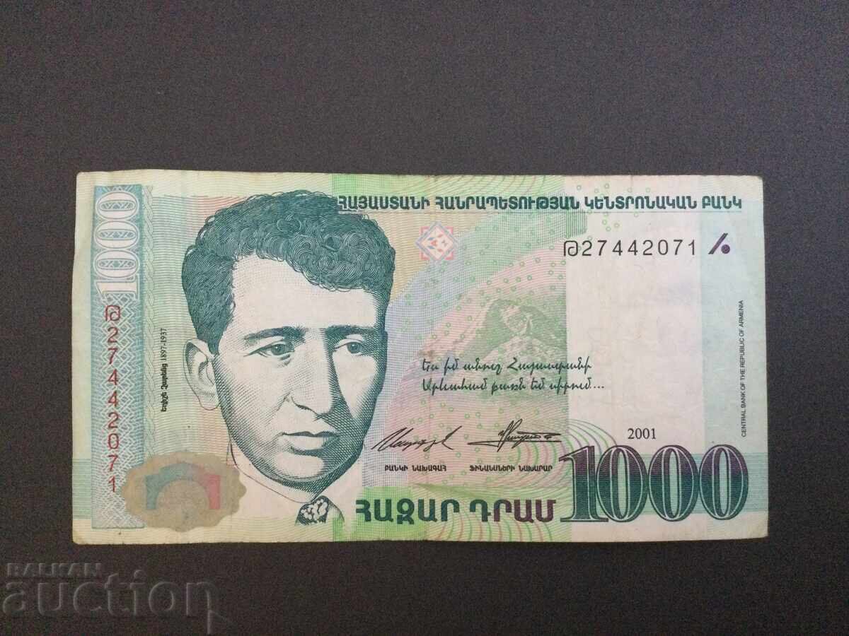 Armenia 1000 dram 2001