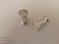 Sărniță și piperniță, coloană romană, argintată