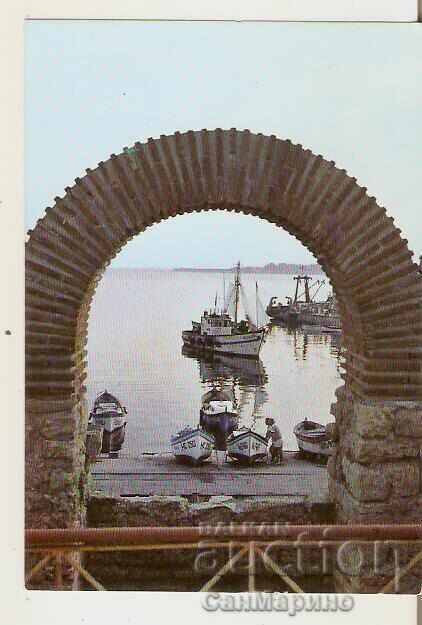 Картичка  България  Несебър Пристанището 29*