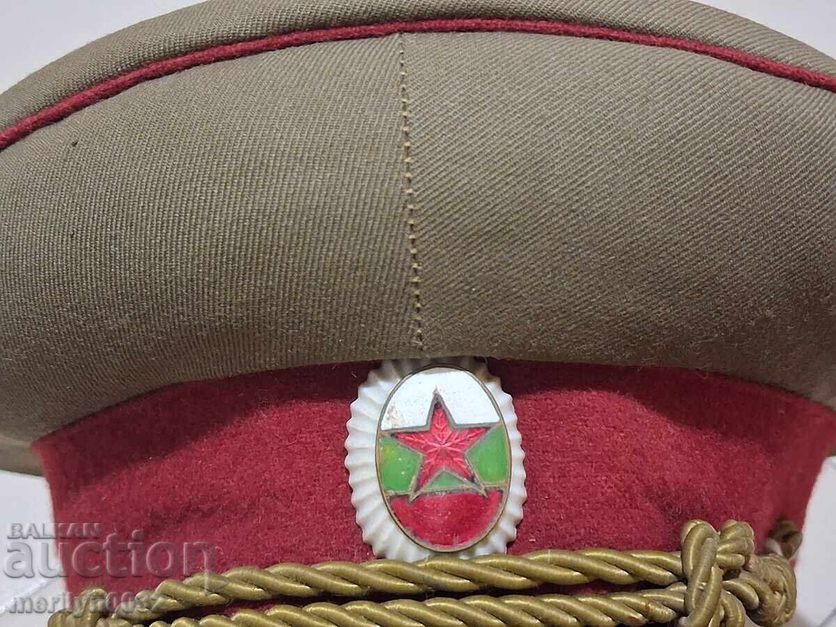 Στρατιωτικό καπέλο (φουράζκα) 40-50's, Λαϊκή Δημοκρατία της Βουλγαρίας, σμάλτινη κοκάρδα με τιμή 126.00 BGN | € 64.42
