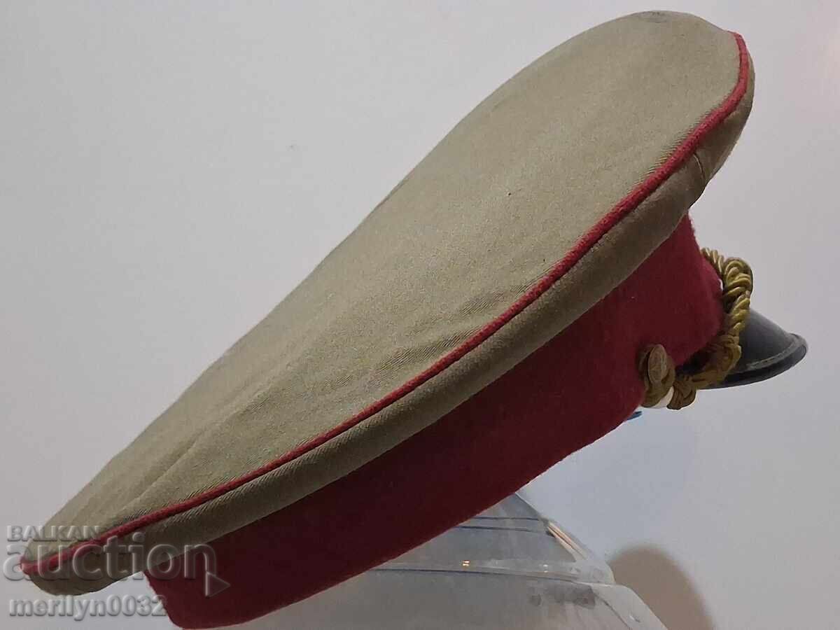 Δημοπρασία Στρατιωτικό καπέλο (φουράζκα) 40-50's, Λαϊκή Δημοκρατία της Βουλγαρίας, σμάλτινη κοκάρδα