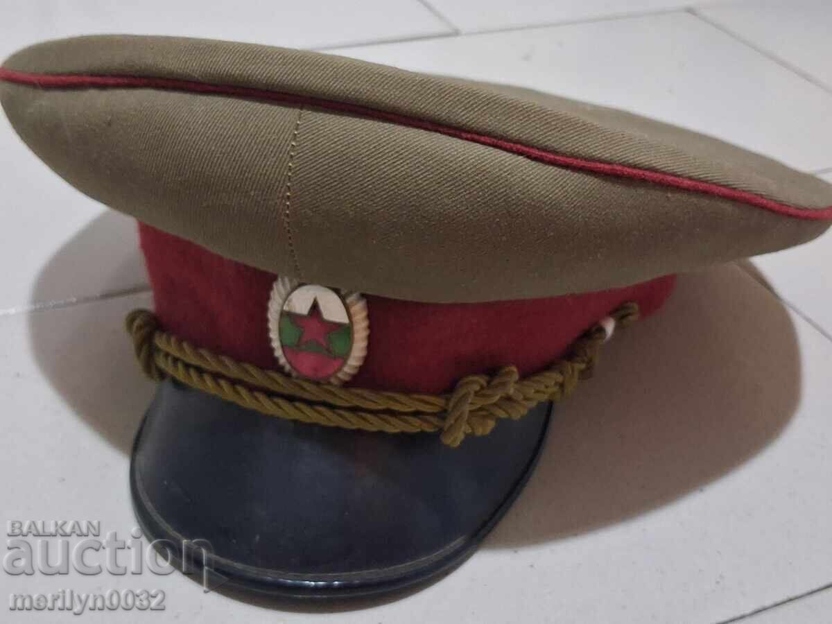 Στρατιωτικό καπέλο (φουράζκα) 40-50's, Λαϊκή Δημοκρατία της Βουλγαρίας, σμάλτινη κοκάρδα