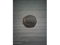 Cyprus 50 cents, 1991