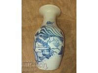 Παλιό πορσελάνη, σήμανση, βάζο ύψους 22 εκ