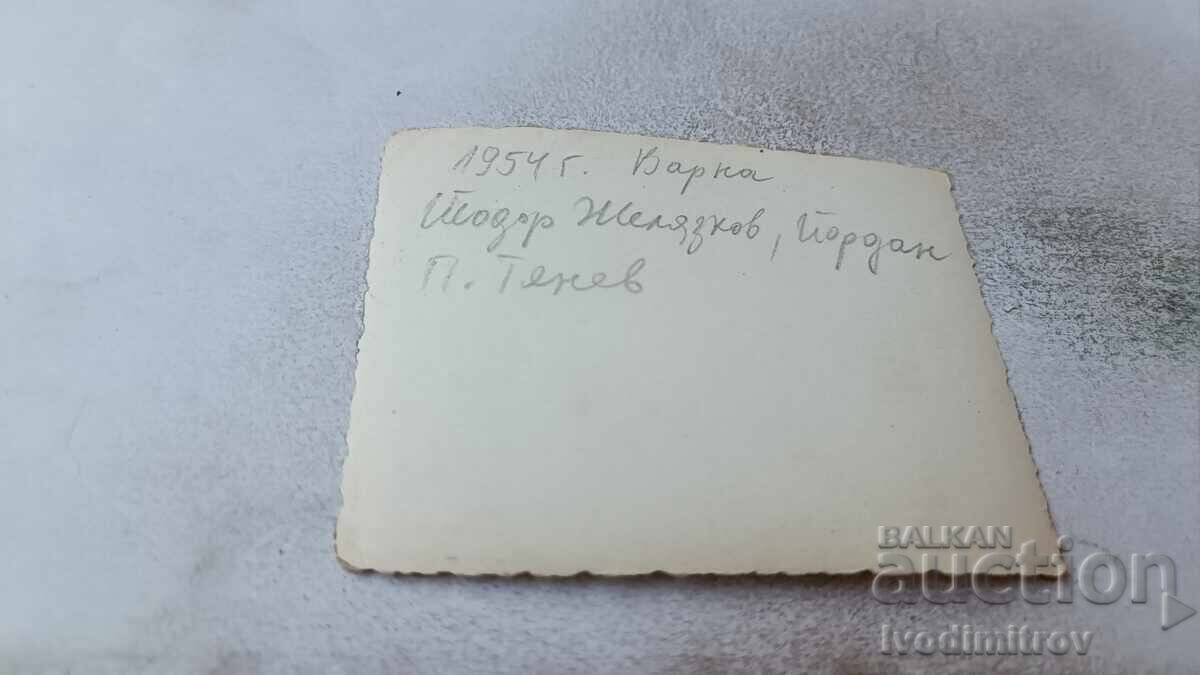 Photo Varna Three men on the beach 1954 with price 2.15 BGN | € 1.10