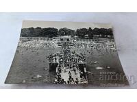 Postcard Varna View from the Sea Baths 1960